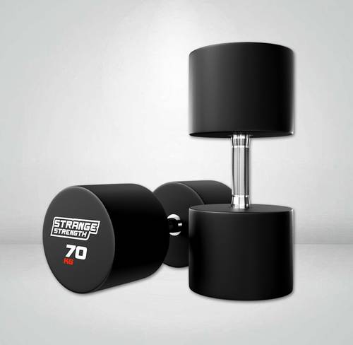STRANGE STRENGTH Polyurethane Dumbbells (CPU) 70 KG
