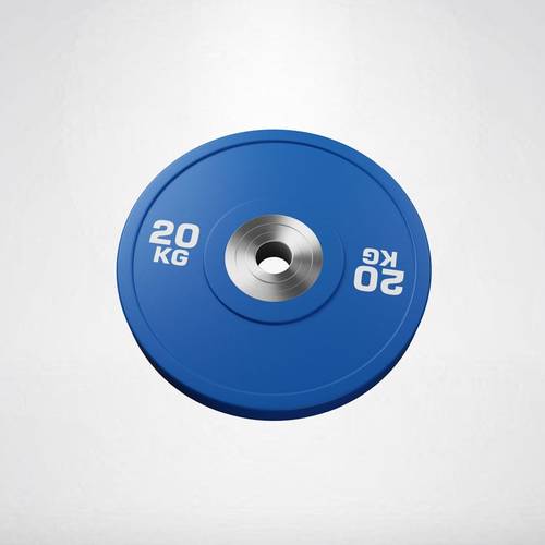COLORED WEIGHT BUMPER PLATES IN CPU 20KG BLUE