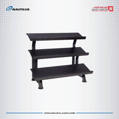 2-Tier Flat Kettlebell Racksحمالة اوزان كتل بل سلفر مجدد A