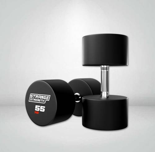 STRANGE STRENGTH Polyurethane Dumbbells (CPU)  55 KG 