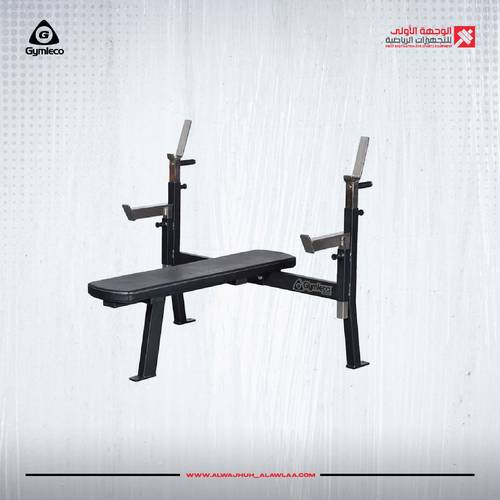 GYMLECO BENCH PRESS WITH SAFETY BARSبنش اولمبي بار 