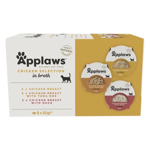 ابلاوز مجموعة طعام رطب للقطط نكهات مختلفة من الدجاج 60g x 8