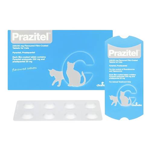 حبوب ديدان المعدة للقطط من Prazitel