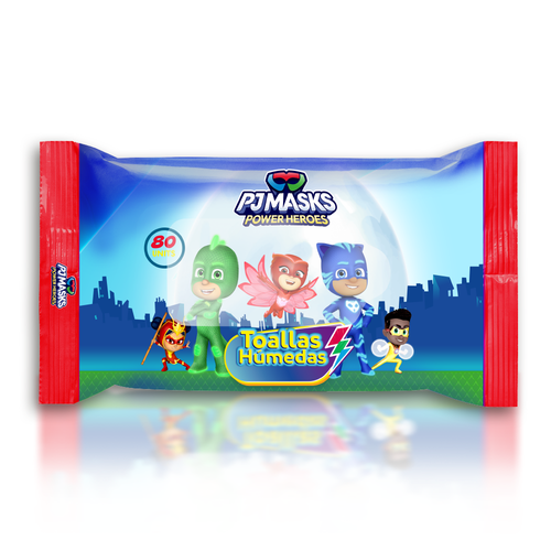 مناديل بي جي ماسك للأطفال من هاسبرو HASBRO PJMASK مبللة برائحة منعشة 80 منديل
