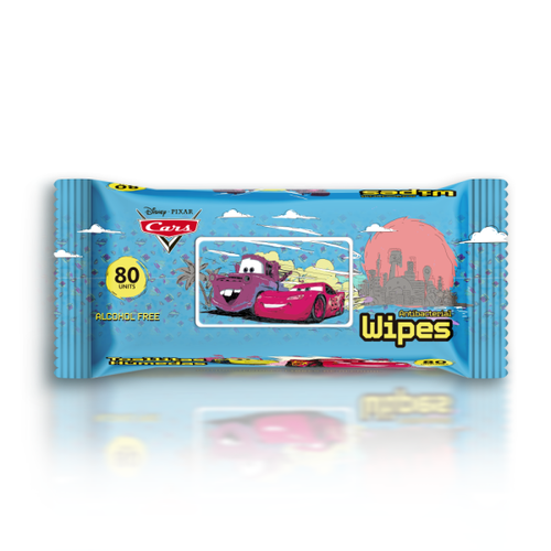  مناديل كارز للأطفال من ديزني DISNEY CARS مبللة برائحة منعشة 80 منديل