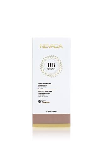 كريم BB الواقي من الشمس 30 SPF  مع الريتنول و السيراميد بلون بني من نيفادا 50 مل 