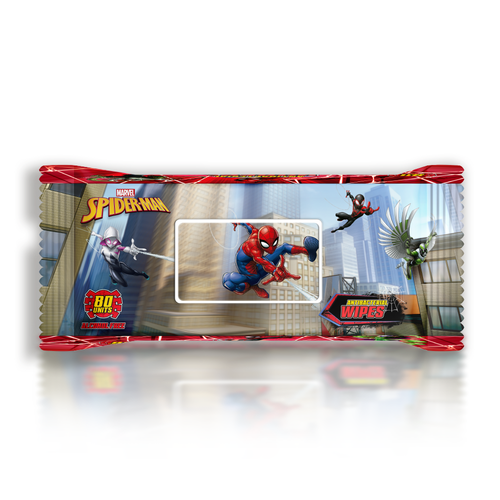  مناديل سبايدرمان للأطفال من ديزني DISNEY SPIDERMAN مبللة برائحة منعشة 80 منديل