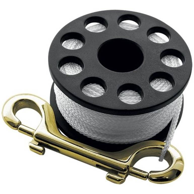 Scubapro MINI REEL LARGE, with approx. 30 m rope and brass hook 