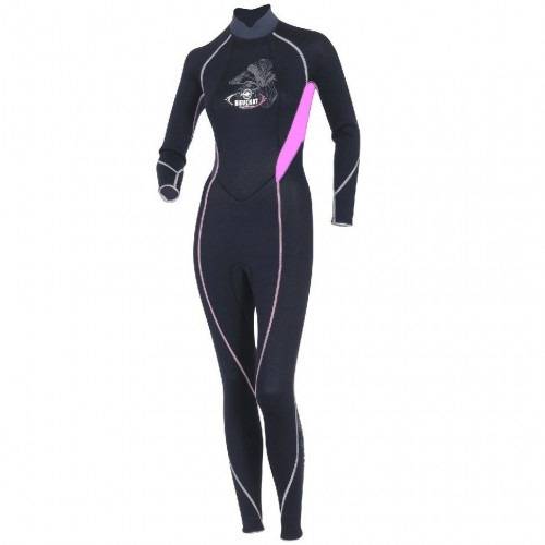 BEUCHAT Femal wetsuit 2/3mm blk/pnk,بدلة غوص نسائية
