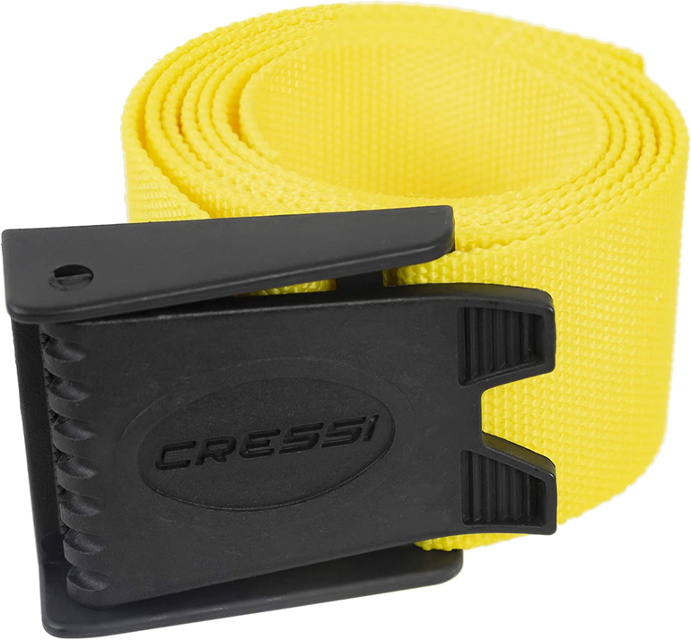 CRESSI Weight Belt Yellow w/plastic Buckle 