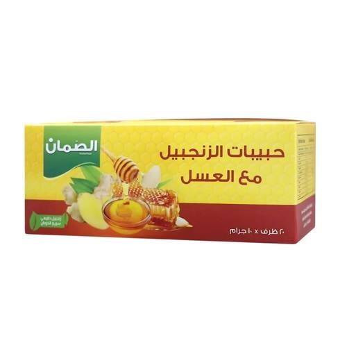 الصمان حبيبات الزنجبيل مع العسل 20 كيس