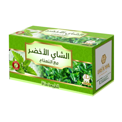 شاي اخضر بالنعناع وادي النحل 30 كيس