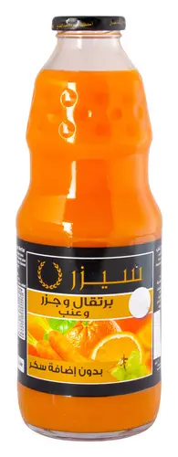 سيزر نكتار فواكه مشكله وبرتقال وجزر 1 لتر