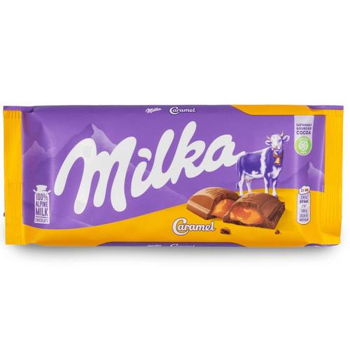 ميلكا شوكولاته حليب بالكراميل 100جرام