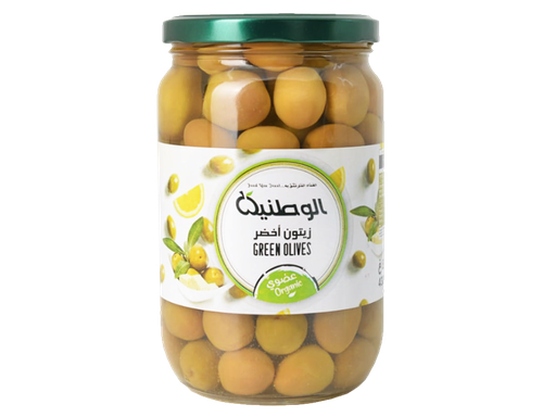 الوطنية زيتون اخضر عضوي 430 جم