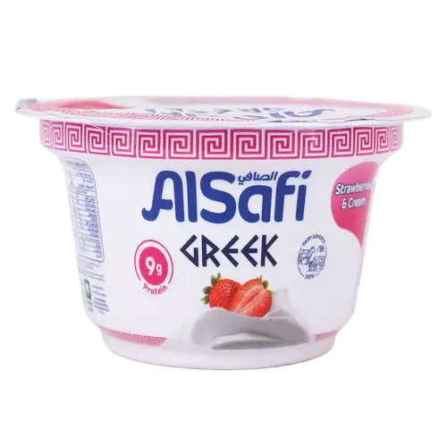 الصافي يوناني فراولة وكريمه 150 جرام