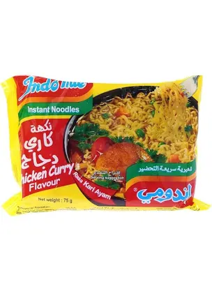 اندومي نكهة كاري دجاج 75جرام كبير Indome curry