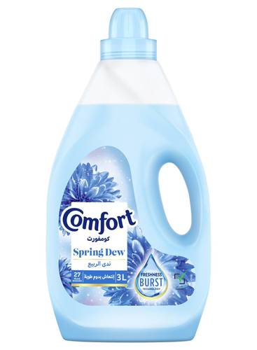 كمفورت منعم الاقمشة ندى الربيع  ازرق 2.9لتر comfort