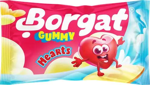 بورقات حلوى جيلي Gummy heart بير  36جم