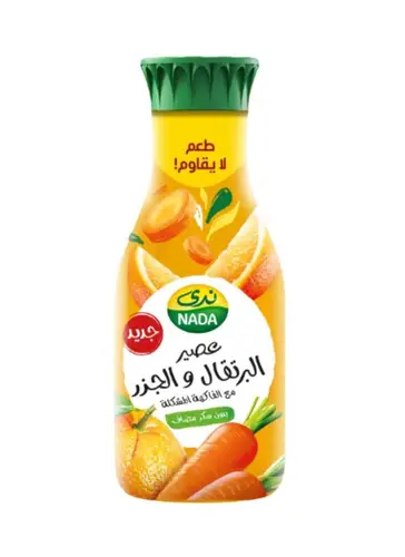 ندى عصير برتقال وجزر 1.3لتر