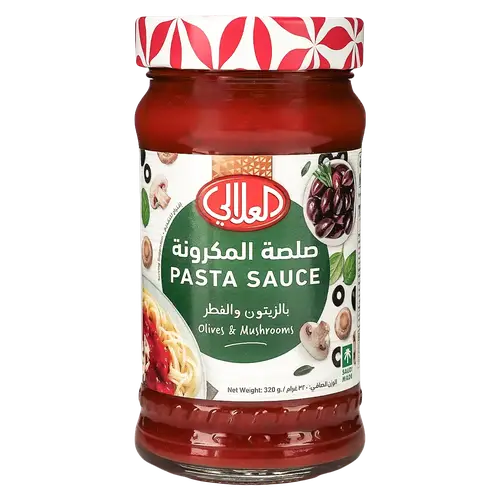 العلالي صلصة المكرونه بالزيتون والفطر 320جم