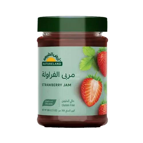ارض الطبيعه مربى فراوله عضوي 200جم