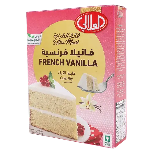 العلالي خليط كيك فانيليا الفرنسى 524جرام