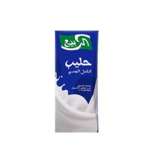 الربيع حليب كامل الدسم طويل الاجل 185مل