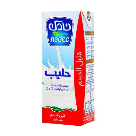 نادك حليب طويل الاجل قليل الدسم 200مل