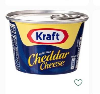كرافت جبنة تشيدر مطبوخة 190 جم kraft