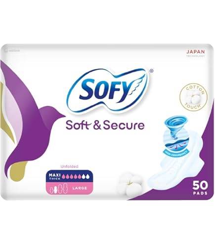 سوفي فوط رقيقه كبيرة بالاجنحة 50 حبة