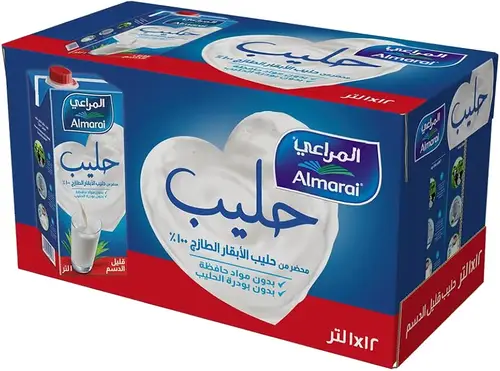 حليب مراعي  قليل الدسم 1 لتر