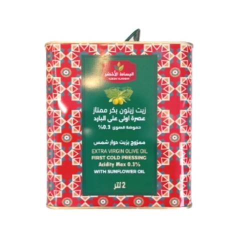 زيتون بكر ممتاز اخضر البساط 2 لتر