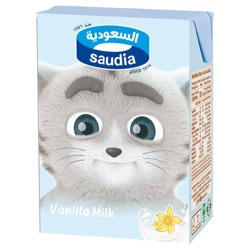 حليب السعوديه باالفانيلا 200مل Saudia milk Vin
