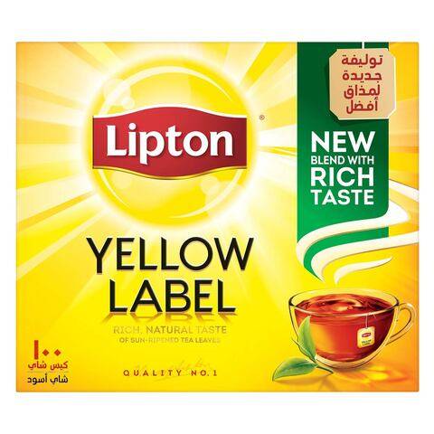 شاي ليبتون 100 كيس Tea Lipton