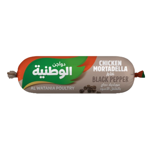 الوطنية مورتديلا دجاج بافلفل الاسود 250 جرام