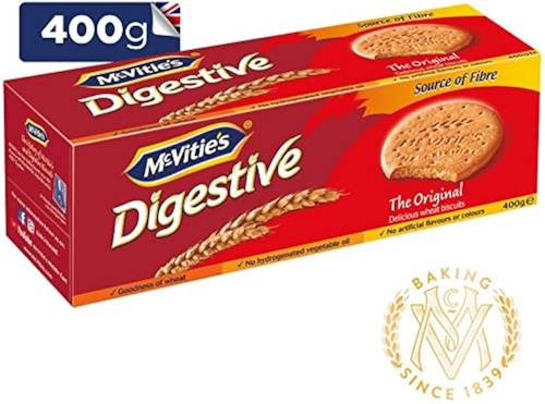 بسكويت ماكفيتيز دايجيستف سادة 400جرام MCV Digestive