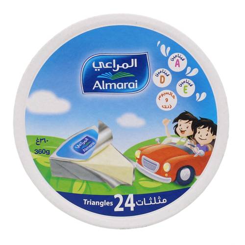 جبنة المراعي مثلثات 24 قطعة -360جرام