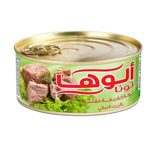 الوها تونه خفيفه مفتته بالزيت النباتي 165جم