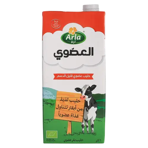 ارلا حليب عضوي قليل ليل الدسم1لتر