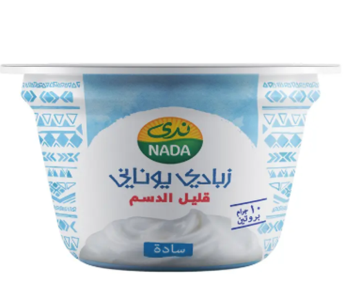 ندى زبادي يوناني سادة قليل الدسم 160جرام