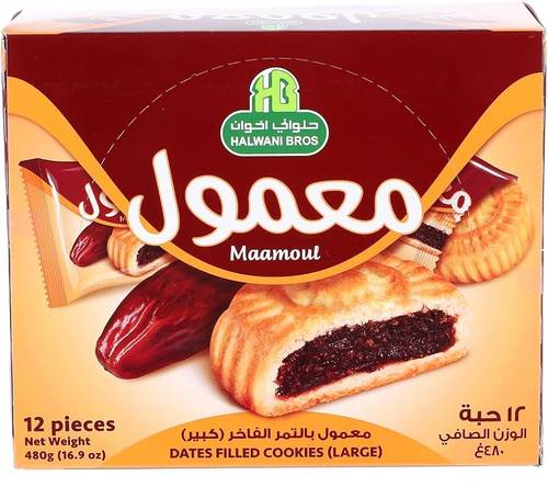 معمول بالتمر الفاخر كبير حلواني 12حبه*2علبه 480جم عرض خاص