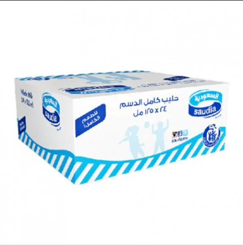 حليب السعودية كرتون 24*125مل Saudia milk FF