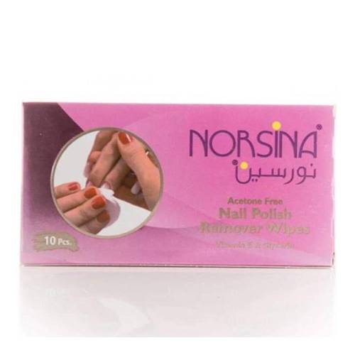 نور سينا مناديل مزيل مكياج صغير 10 بيس