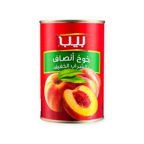 خوخ انصاف معلبة بيب 425 ج
