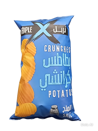 تربل اكس بطاطس كرانيش الملح 150جرام