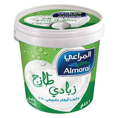 زبادي المراعي كامل الدسم 1كجرام سطل