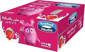 السعودية حليب بالفروله كرتون125مل Saudia milk STA