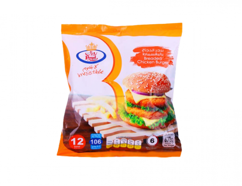 برجر الدجاج بالقسماط رويال 12 قطعه burgar royal