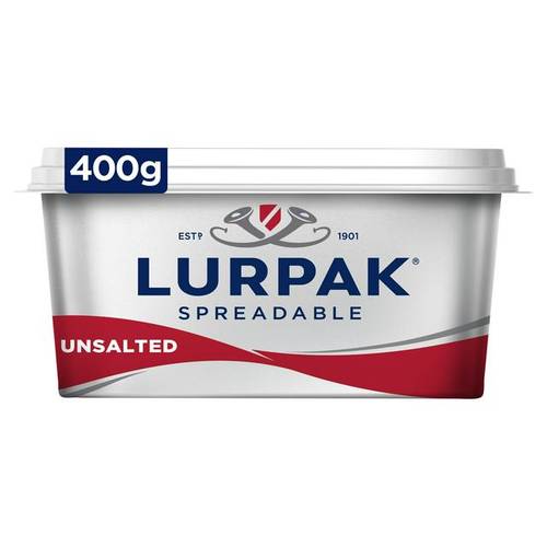 زبدة لورباك غير قابلة للدهن 400جرام Lurpak unsalt